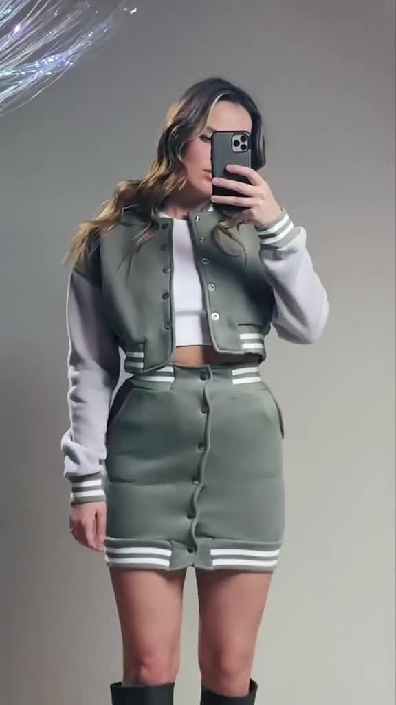 ACS Varsity Jacket and Matching Skirt Set, Varsity Jacket