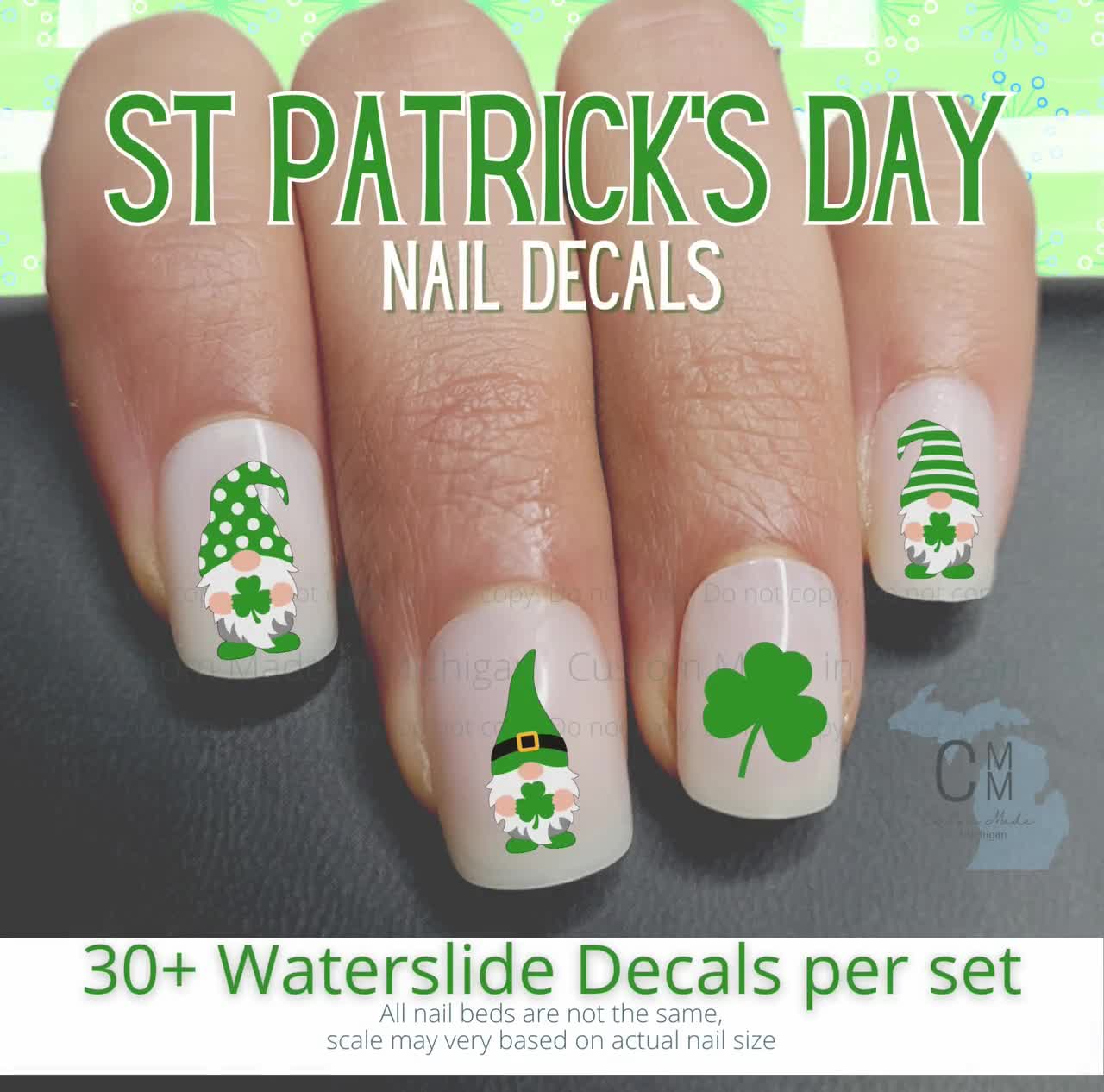 Watercolor Leaves Leaf Nail Stickers Decals Tree Leaves Ginkgo