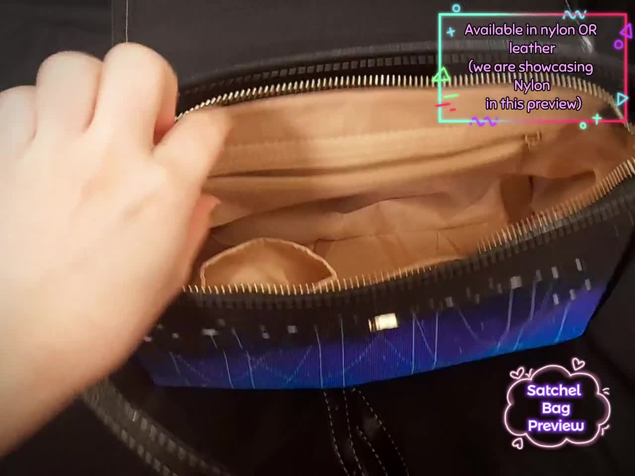 Cute Mystic Celestial Bag Sky Constellations Satchel Bag