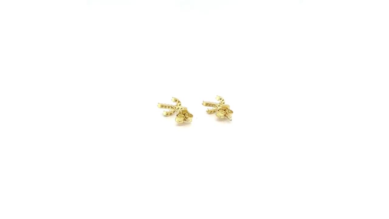 Saguaro Cactus Post Stud Earrings Gold-plated Sterling Silver Cubic Zirconia Saguaro Cactus Post Stud Earrings Gold-plated Sterling Silver Cubic Zirconia