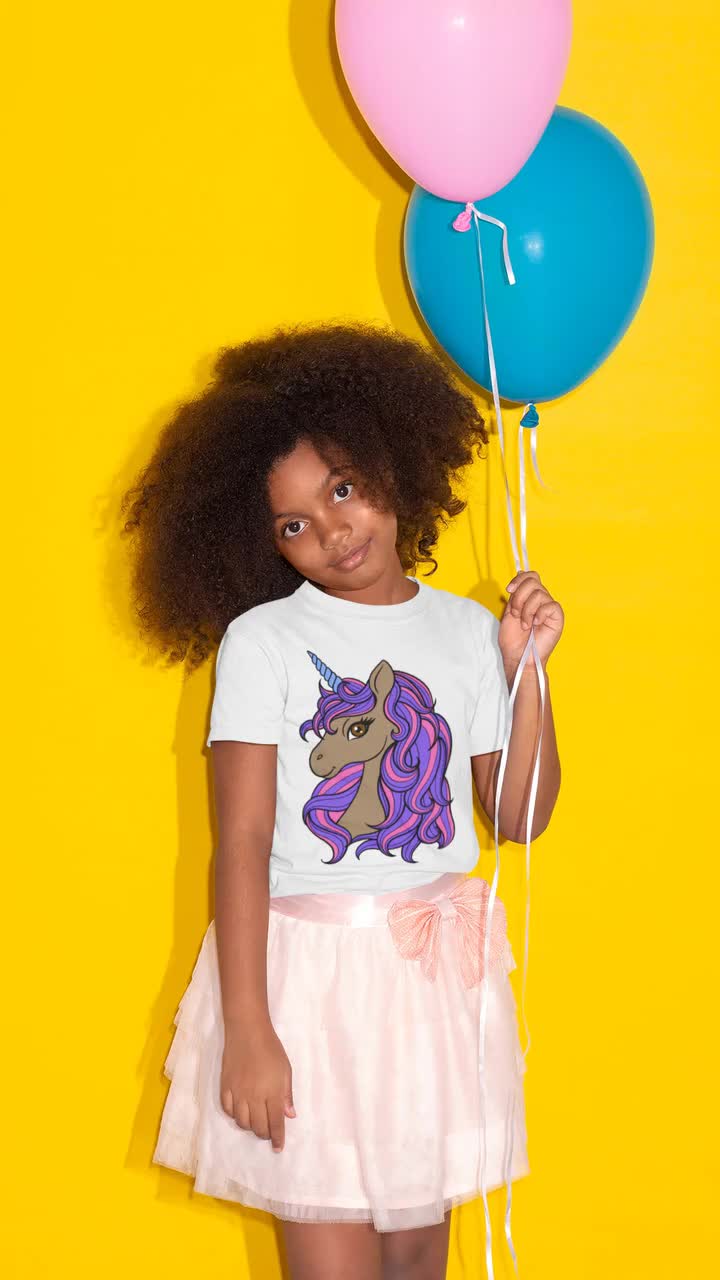 Brown Unicorn Svg, Brown Skin Unicorn Svg, Black Girls Matter Svg