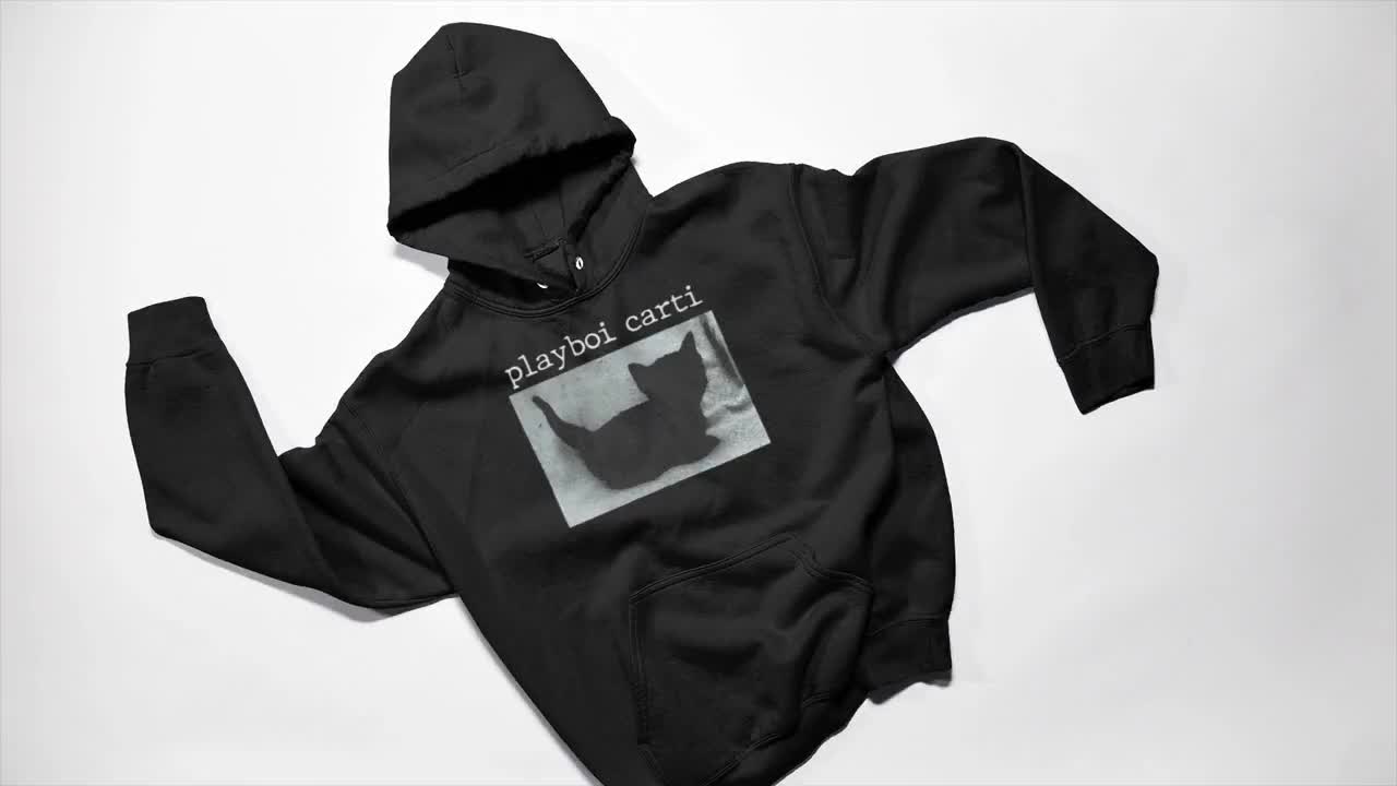 Playboi Carti Cat Hoodie Merch Meme Jumper Tour Hooded - Etsy Sweden