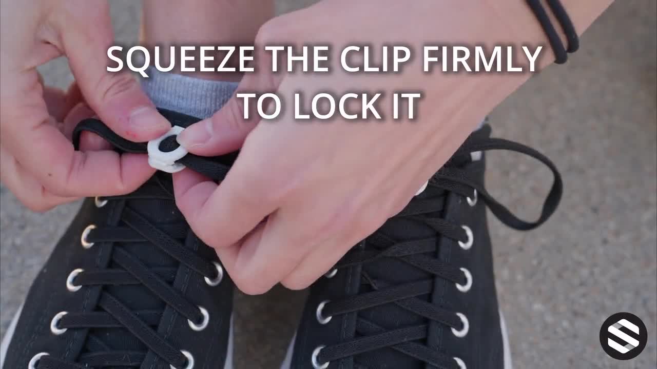 shoe clips keep shoe laces tied