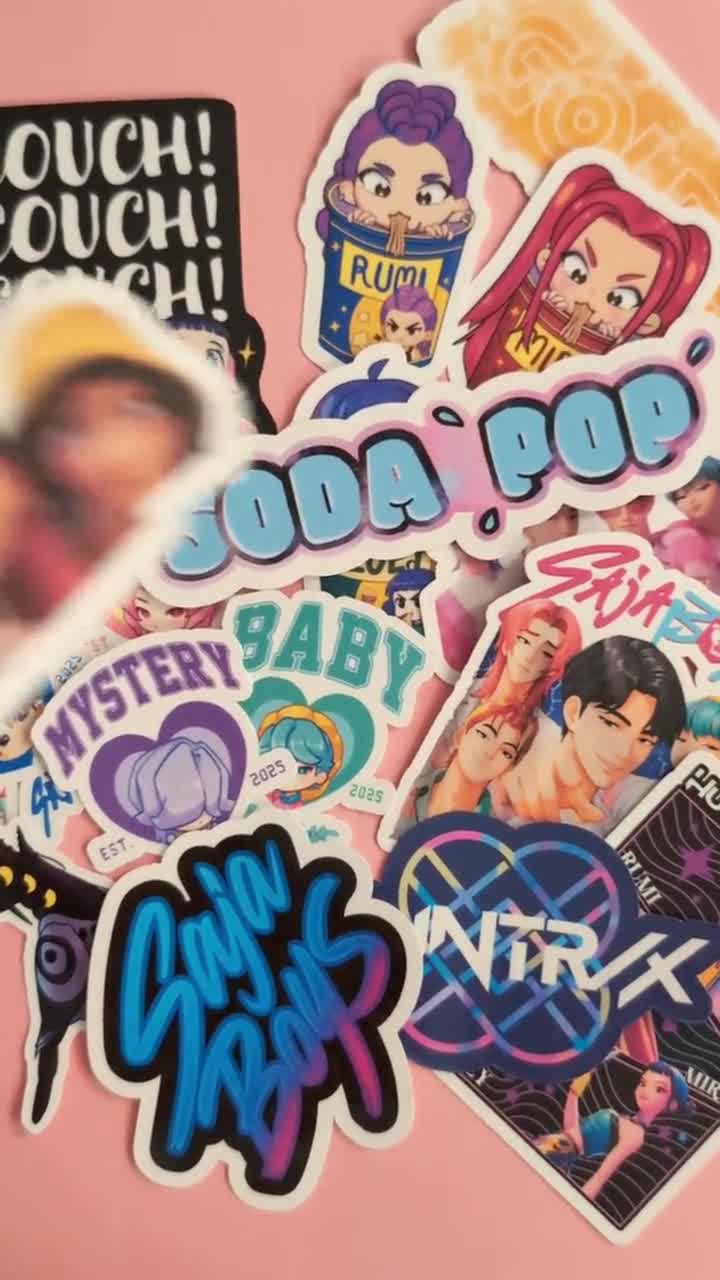 Kpop Demon Hunters Stickers Sticker Set Soda Pop Sticker