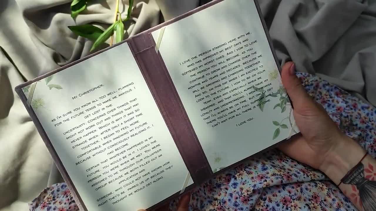 Libretto Dei Voti Nuziali - 2 Pezzi In Carta Kraft Per Cerimonia E Ricordo - Foto 10