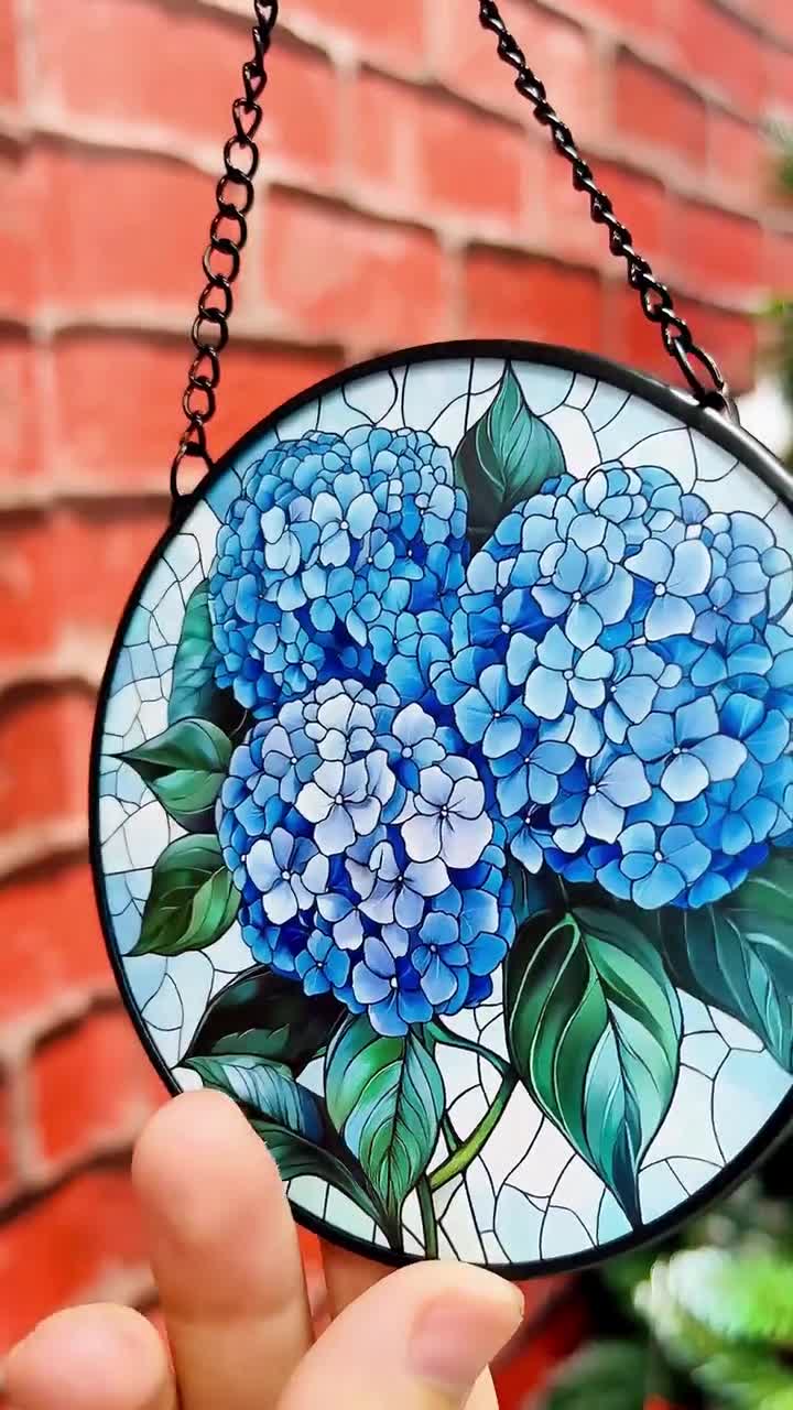 黄色のバラの花束のステンドグラスサンキャッチャー、バラの花束の窓