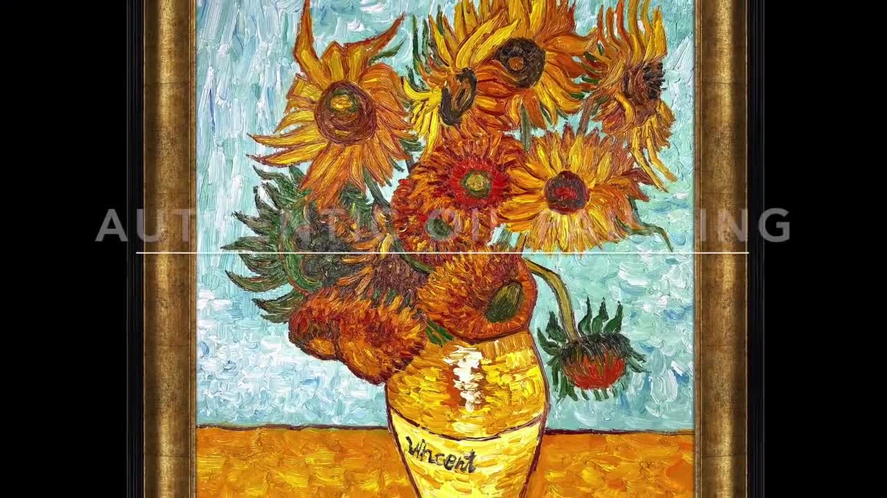 Vincent Van Gogh Vintage Sunflowers Yellow Canvas Mens and Womens Short  Sleeve T-Shirt (Black, S-XXL) - Walmart.com