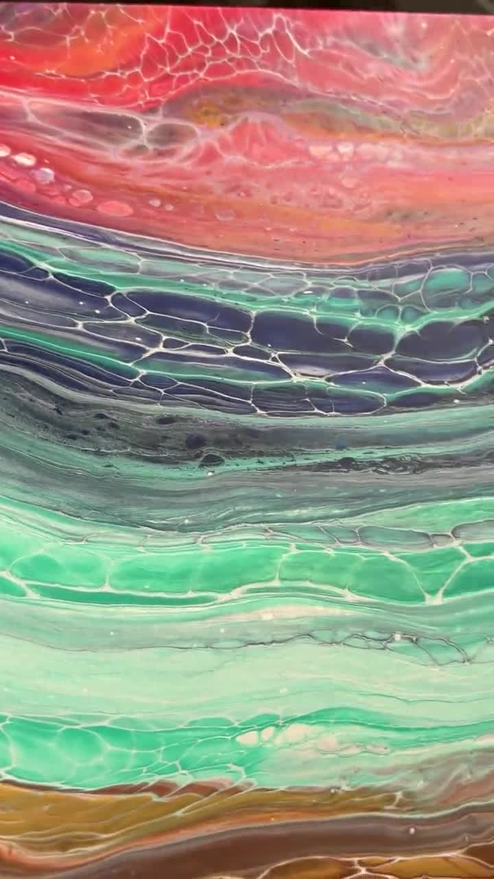 Pouring Masters Havana Red Acrylic Paint - Ready To Pour, 64 Oz Pre-Mixed For Canvas & Crafts