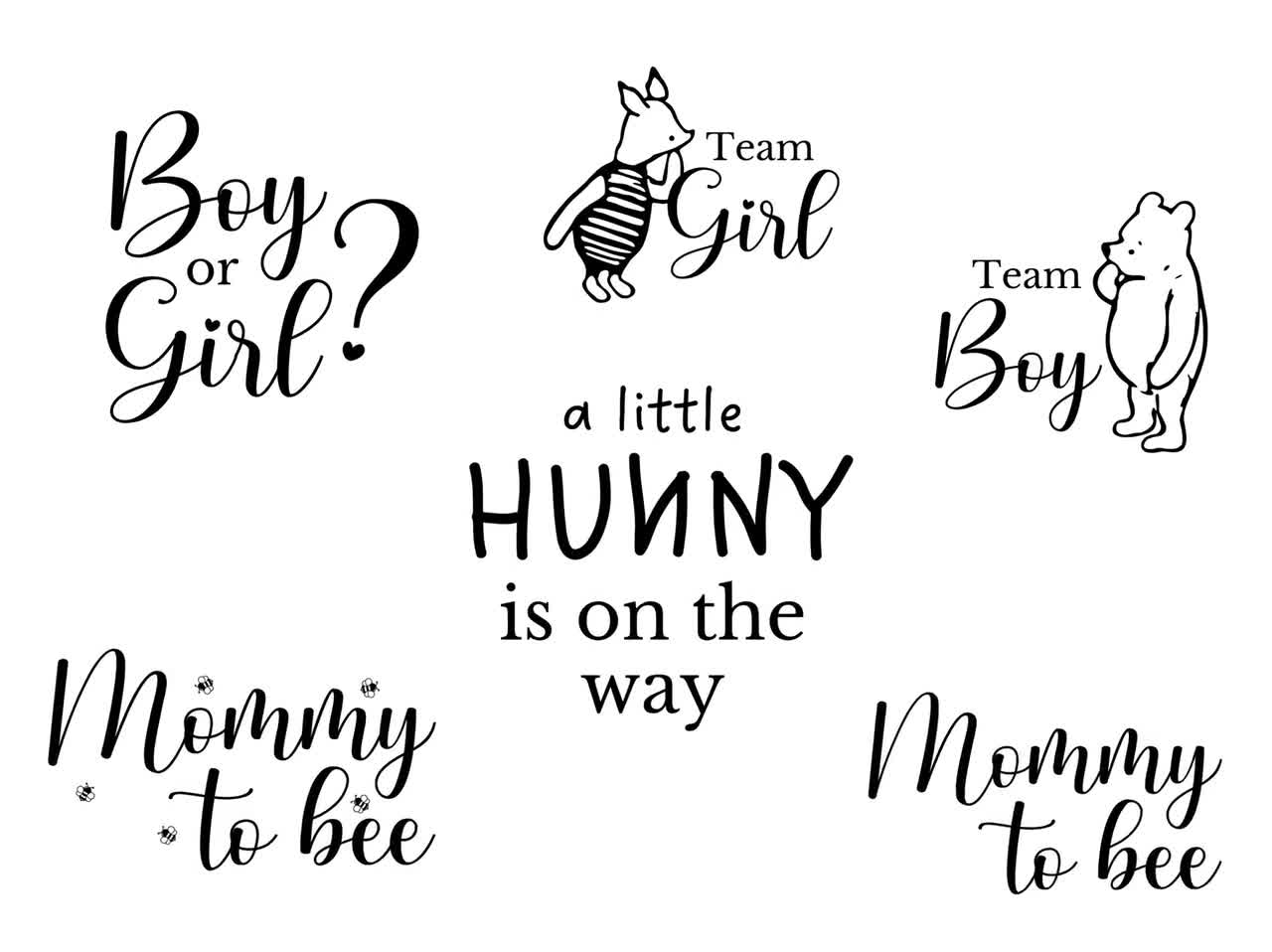 Honey Pot Svg Cut File Hunny Pot Svg Pooh Bear Svg Classic Pooh Quote Svg  Pooh Baby Shower, Pooh Nursery Decal Svg Silhouette 