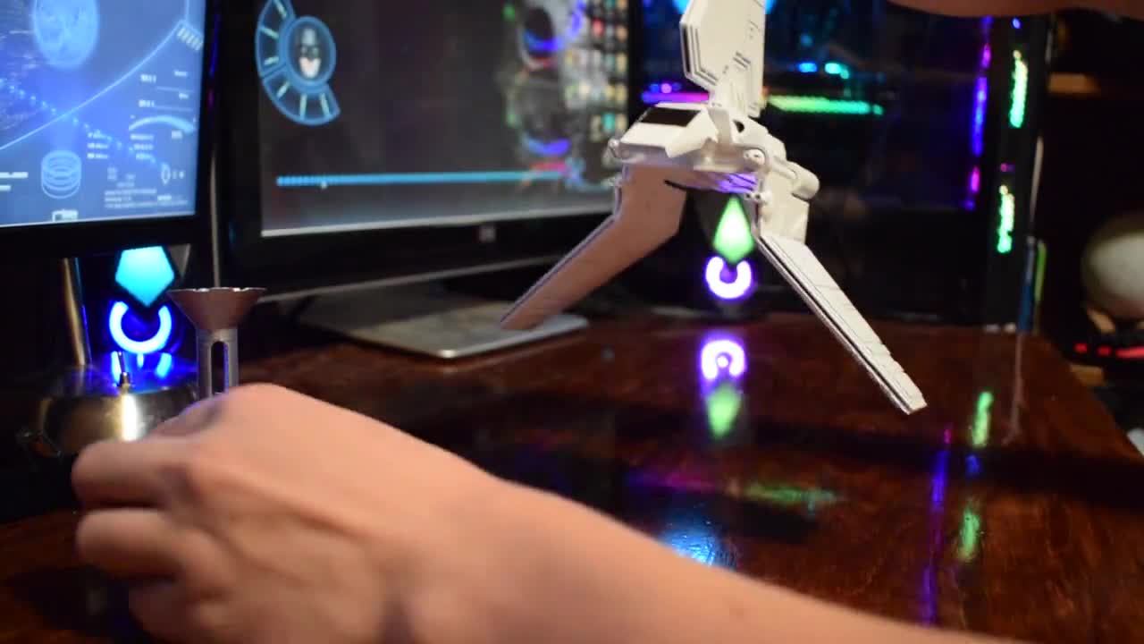 Lambda Class Shuttle/Lambda Class T-4a Imperial Shuttle/Star Wars Shuttle/Space Shuttle/Star Wars Ship Large Version! 1:144 scale video poster