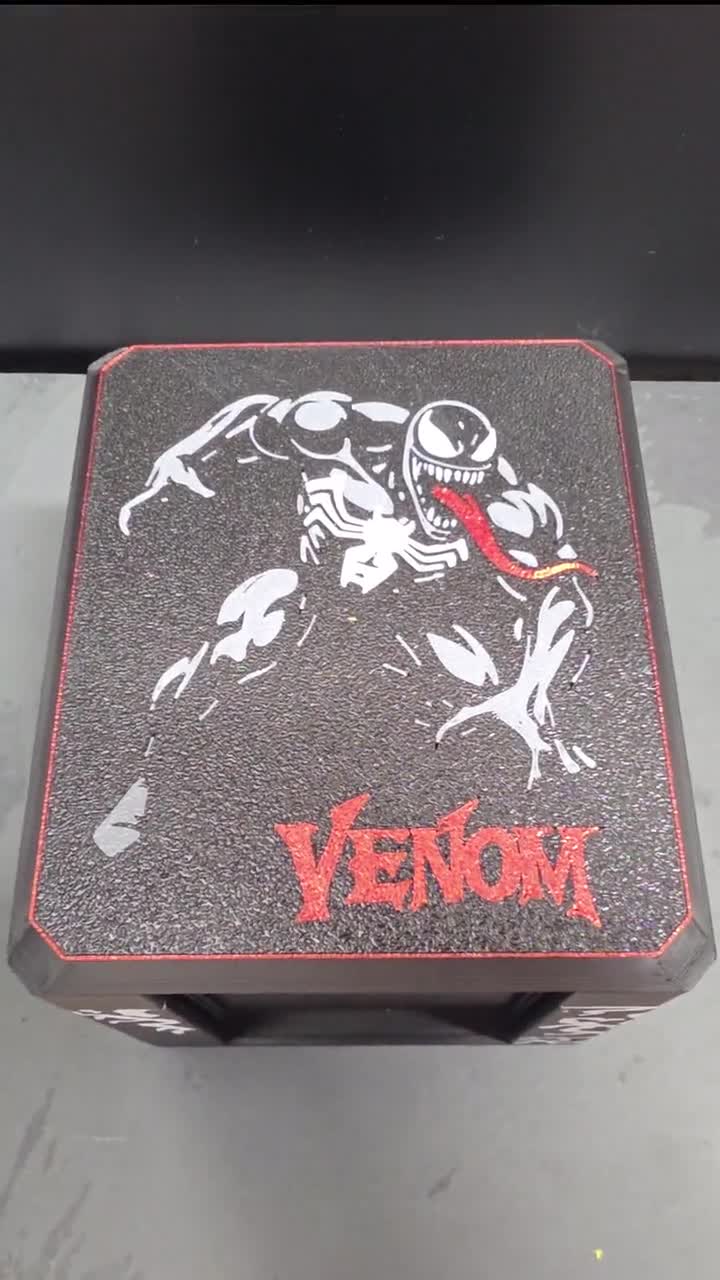Venom Spider-man MTG Commander Deck Box | 3D Printed Marvel Gift