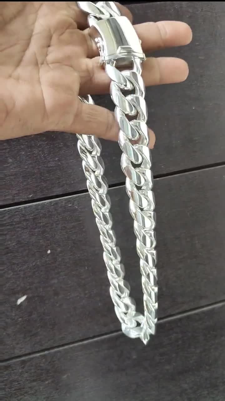 Chaine en Argent Massif 2,1mm - Maille Gourmette 50cm La Boutique des Chrétiens