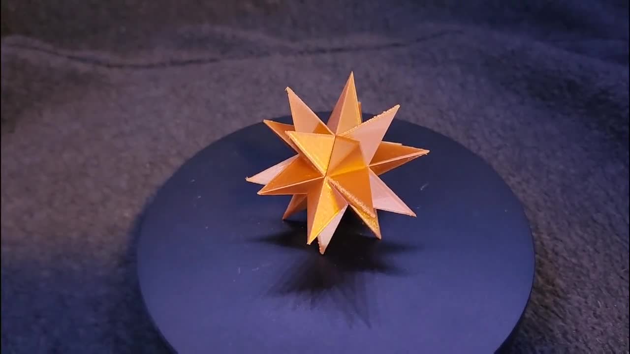 3Dプリントされた「大星型十二面体」多面体星型 - Etsy 日本
