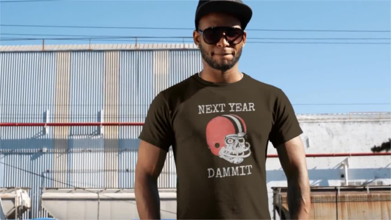 Cleveland Browns Football T-shirt Next Year Dammit -   Israel