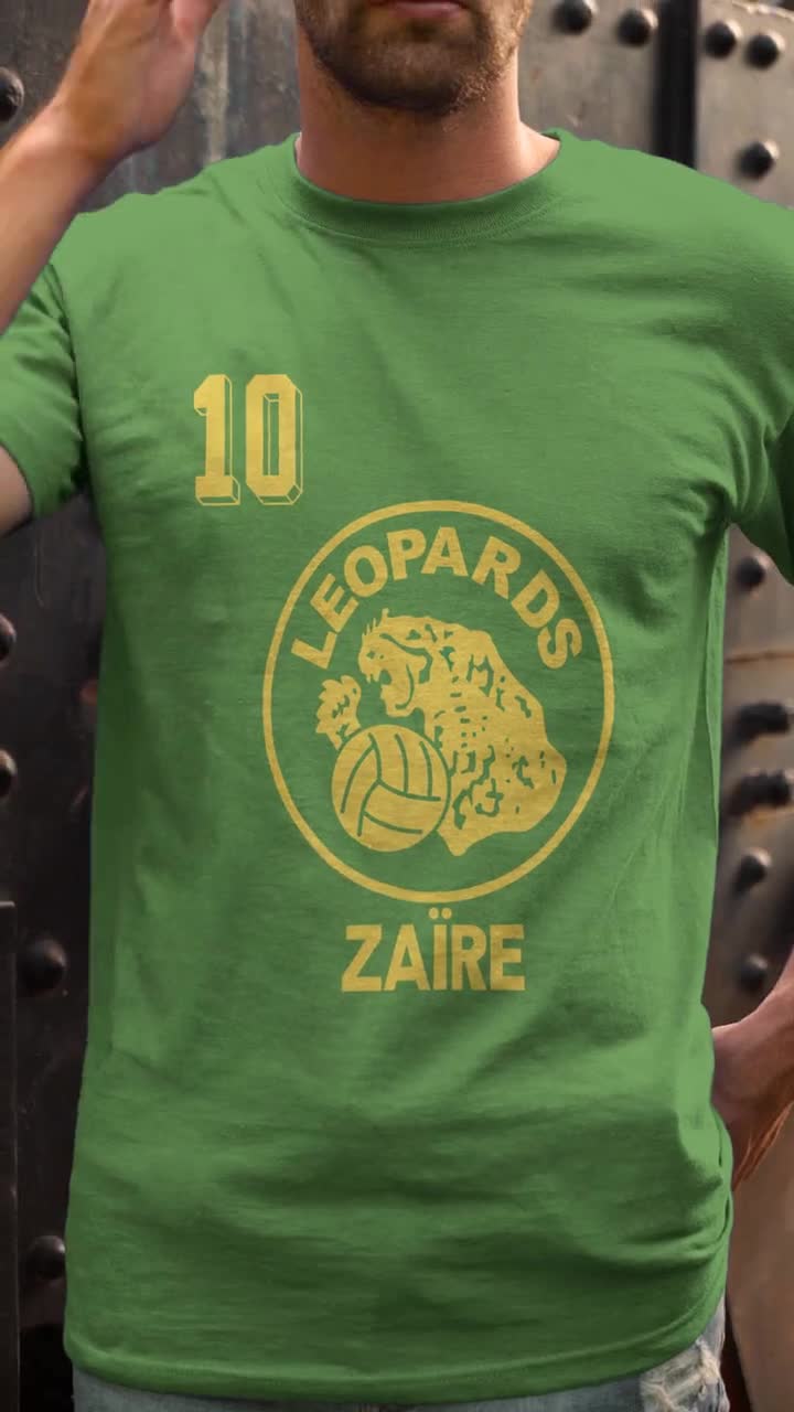 Retro Zaire 1974 World Cup Soccer Style Shirt With Number 10