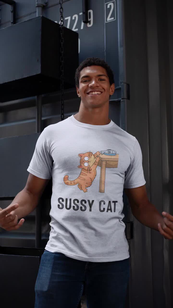 Sussy Cat Unisex T Shirt Gift for Cat Lovers and Among Us - Etsy UK