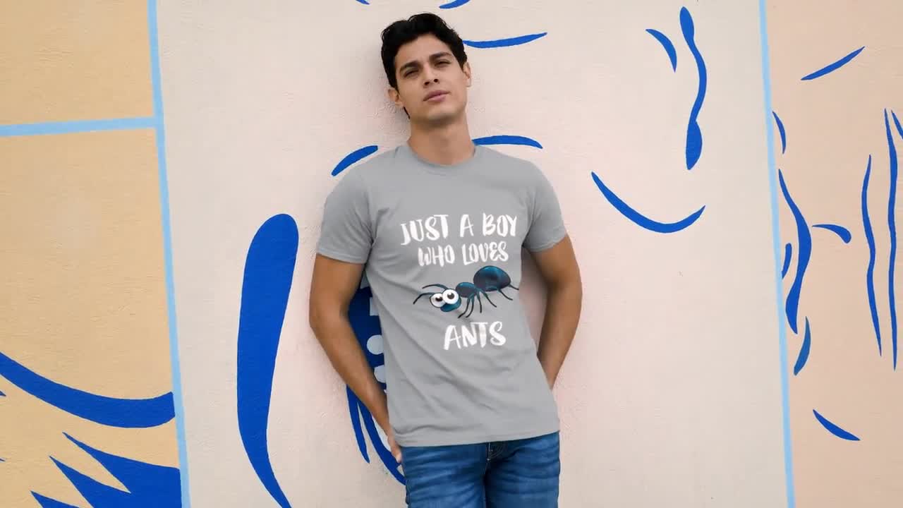 Just A Boy Who Loves Ants Tee Shirt Insect Collector Gift Just A Boy Who Loves Ants Tee Shirt Insect Collector Gift