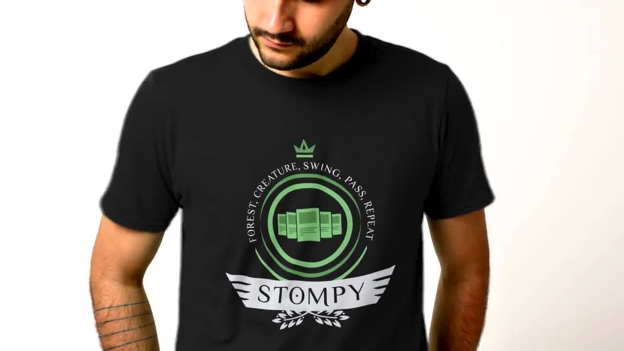 Stompy Life Magic the Gathering Archetype Green Creature Player Unisex T- shirt or Hoodie MTG 