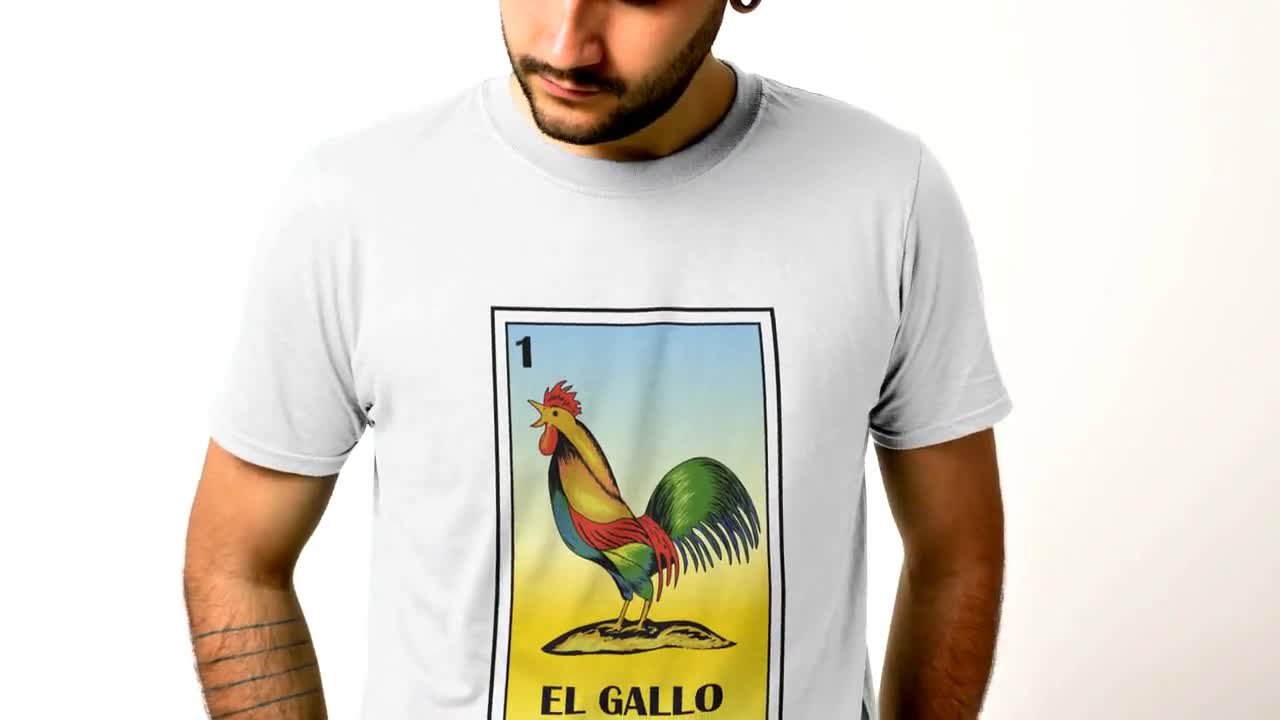 El Gallo Shirt El Gallo Tshirt Loteria Card T-shirt Loteria -  Israel