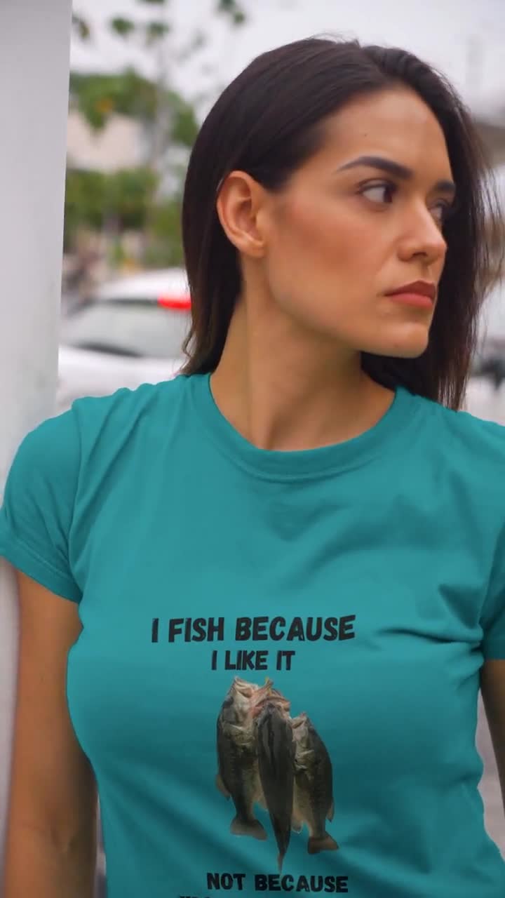 I Fish Because I Like It, Not Because I'm Good at It Unisex Softstyle T- shirt -  Canada