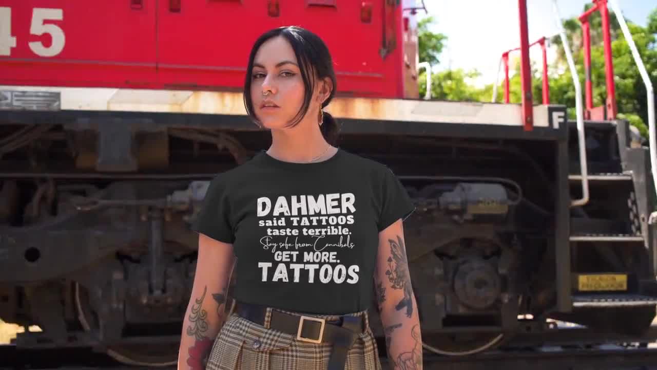 W WIDMANN MILANO Party Fashion 7122T Tattoo Shirt Tijger en Draak Fake Tattoos Biker Rocker Gangster Kostuum Carnaval