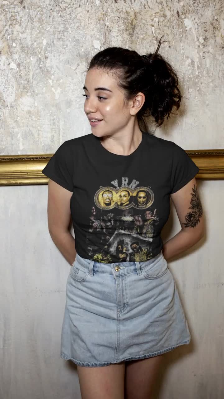 Migos YRN ヒップホップグループ Tシャツ、男女兼用ギフト Tシャツ ARDH028 FD video poster