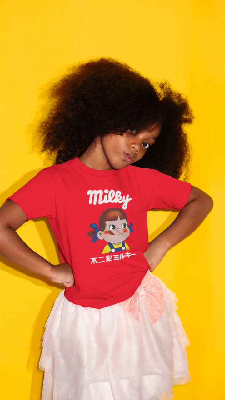 Peko Chan T-shirt: Kawaii Japanese Graphic Cotton Tee - Fujiya