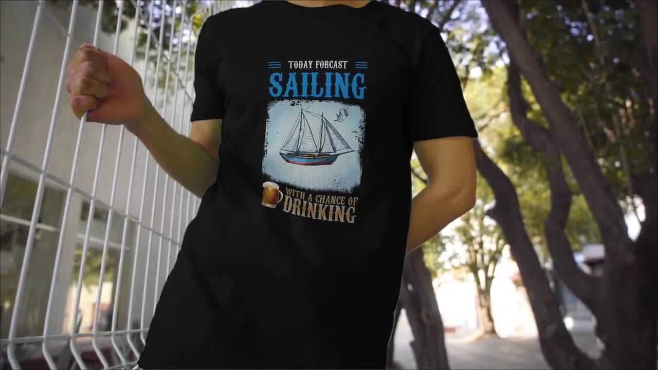 Today's Forecast Sailing With a Chance of Drinking T-shirt, Mens