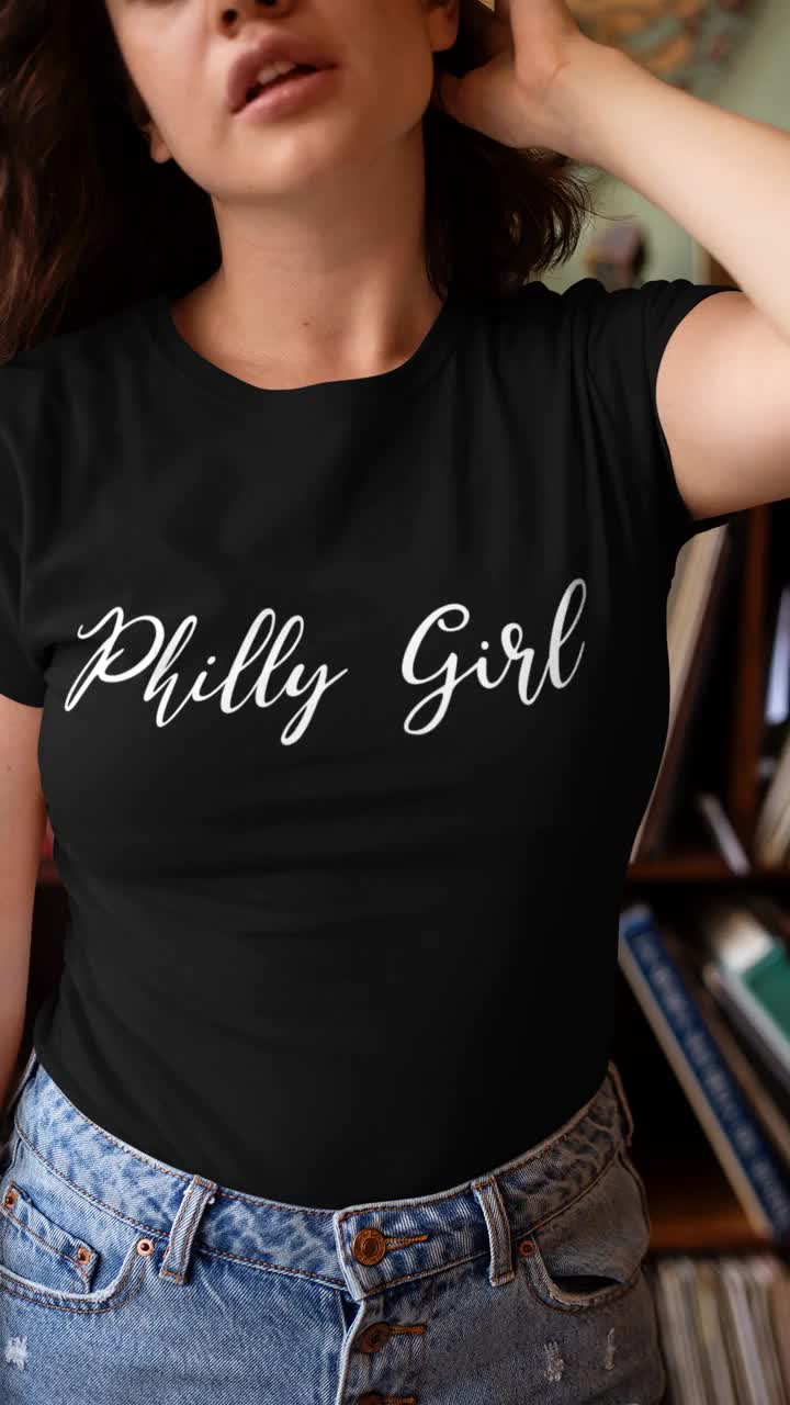 Ladies Philadelphia V-neck T-shirt cute Now 'til 