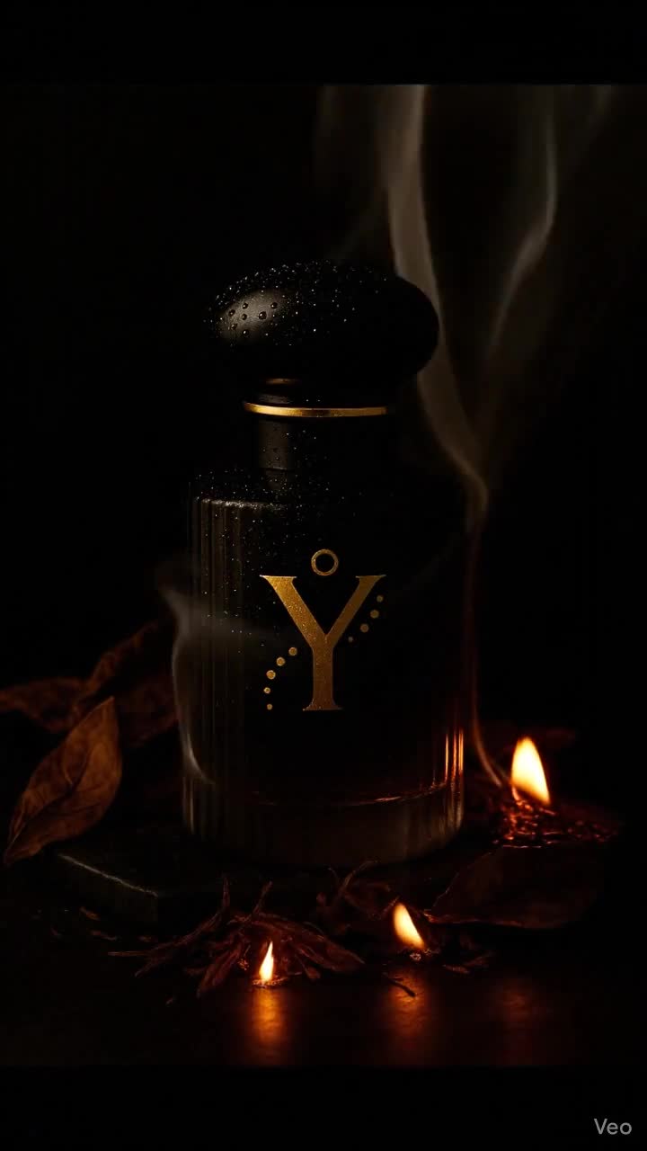 Ręcznie robiony męski zapach „Midnight Musk” z deszczem, mirrą, drzewem sandałowym, zapach na zamówienie video poster