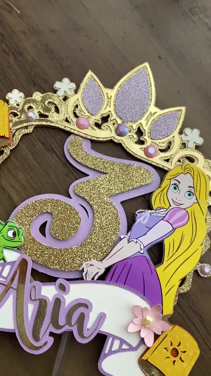 Disney Tangled Rapunzel Sparkle Party Sticker Sheets – Bling Your Cake
