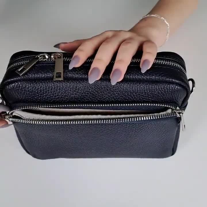 RUMANLE Marsupio da donna e uomo alla moda impermeabile borsa a tracolla per corsa con tracolla regolabile per viaggi, escursioni, corsa e attività quotidiane all'aperto, blu