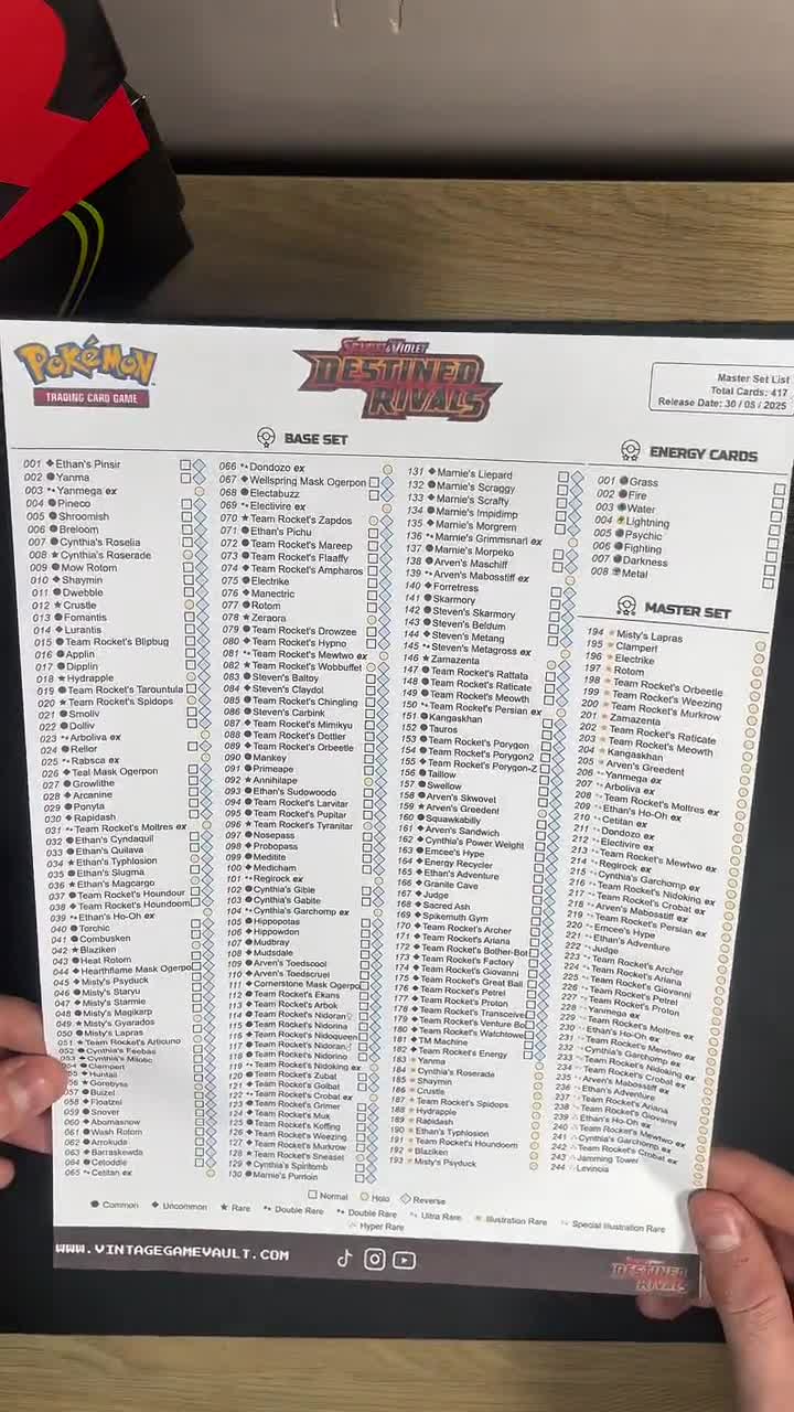 pokemon xy card checklist Pokémon TCG - Perfect Order