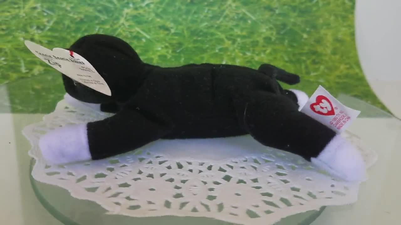 Zip the Cat Teenie Beanie Mcdonalds Vintage TY 1998 New in