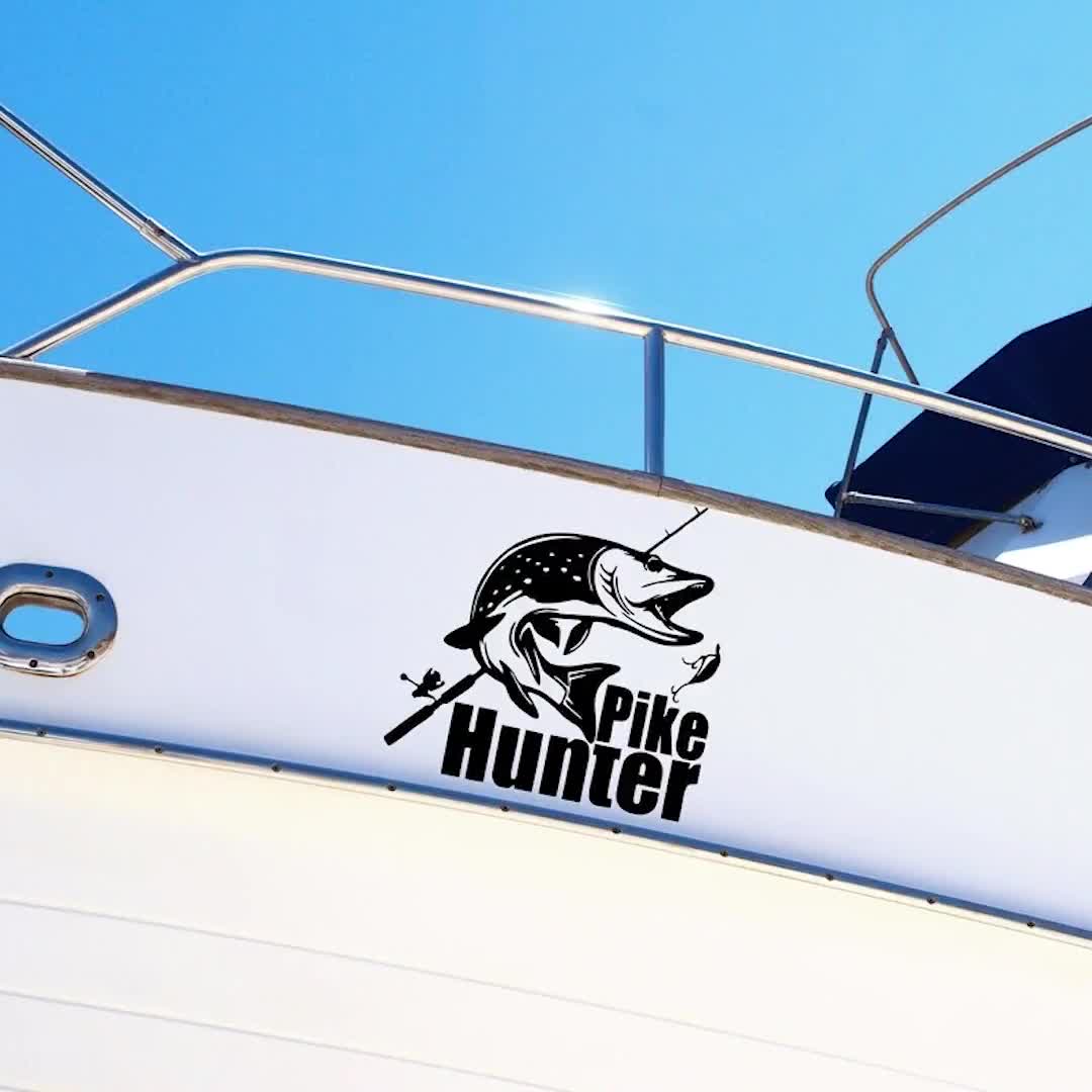 Fisherman on Board Sticker, Boat Sticker, Boat Decal, Fishing Sticker, Fishing  Decal, Fisher Man Sticker, Fisher Man Gift, Fishing Boat 