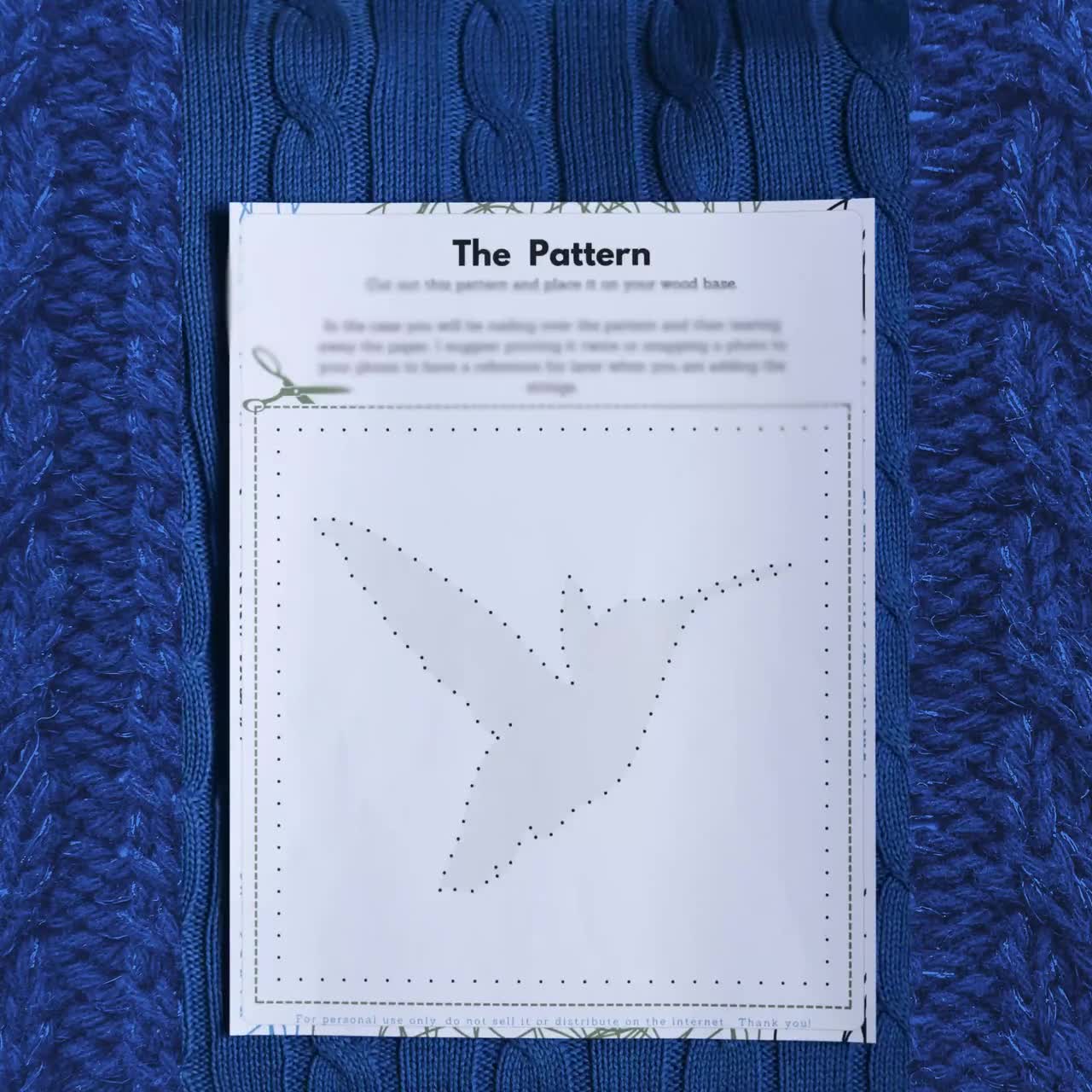 String Art Pattern - Easter Egg String Template video poster