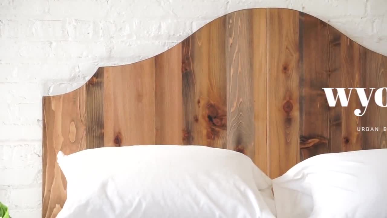 Plank Standing Platform Bed Frame - Rustic Modern Platform and Headboa –  Urban Billy