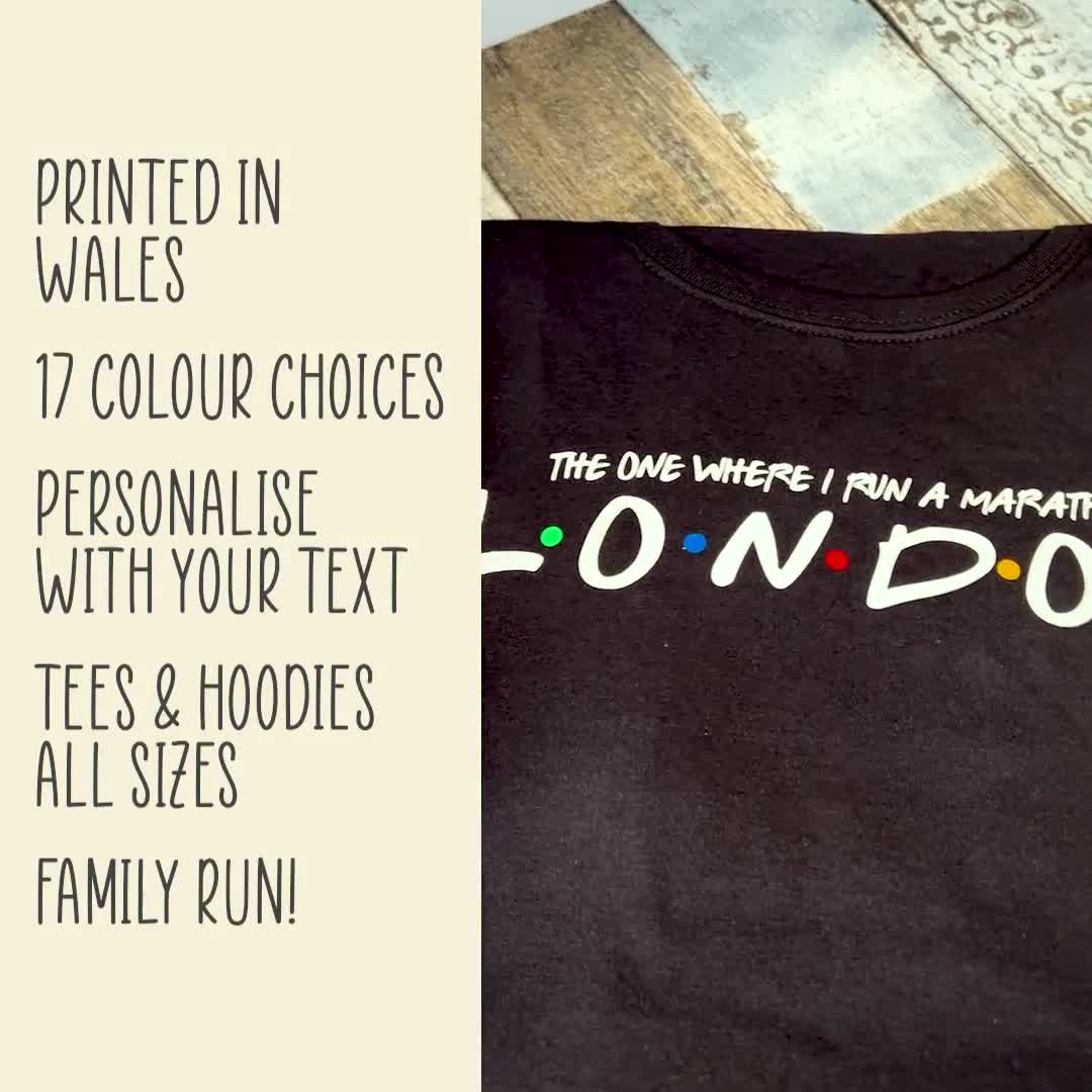 The One Where I Run A Marathon T-shirt - Mens Running Friends Dad Uncle  Grandad Brother Birthday Manchester London Christmas Gift Top