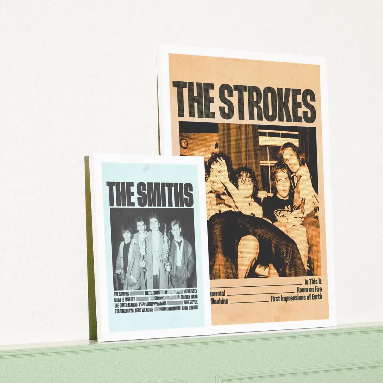 The Strokes Poster | Indie Rock Modern Wall Art - Etsy