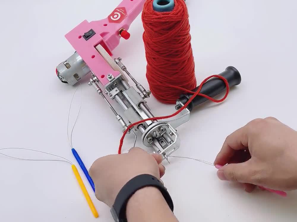 Wooden Handle Threader Pulling loop loop Turner Hook Hand Machine Sewing  Reusable Beads Loader