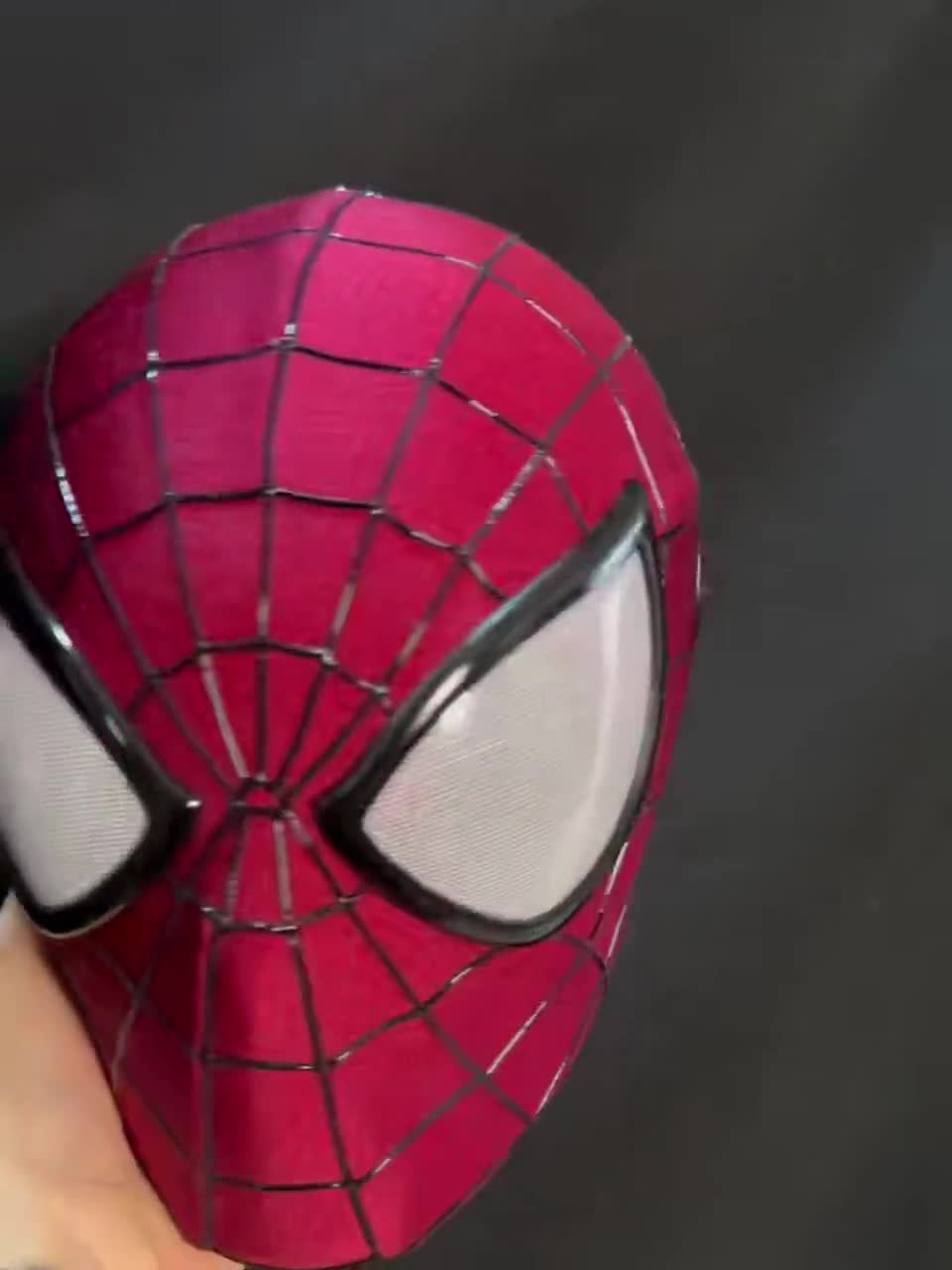 Tailor-made Andrew Garfield Spiderman Cosplay Mask,Wearable Movie Prop video poster
