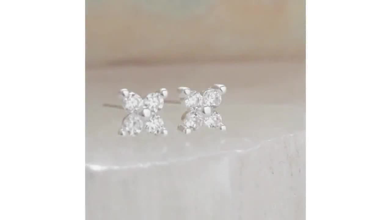 Tiny CZ Stars • Diamond CZ Stud Earrings • Gold Dainty Studs • Tiny Gold  Studs • Minimalist Stud Earrings • Tiny Silver Earrings