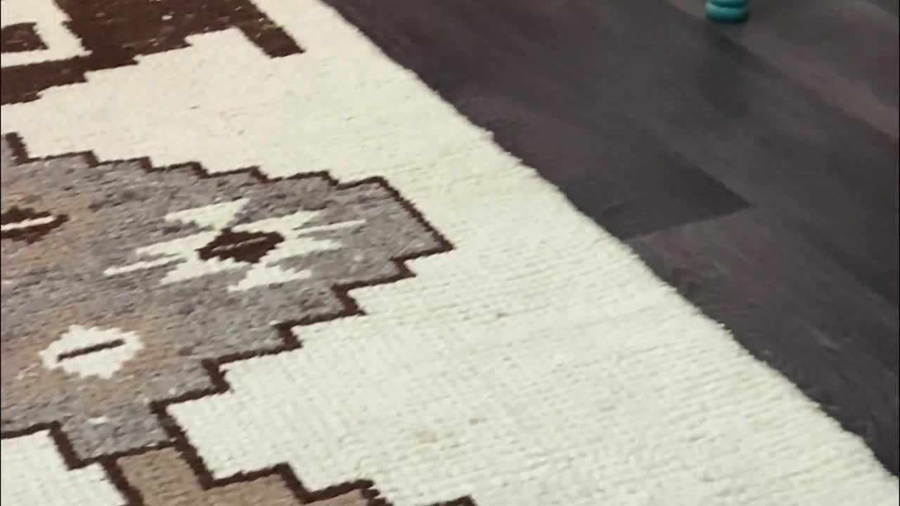 5.7x7.3フィート、トルコラグ、ウシャクラグ、ヴィンテージラグ