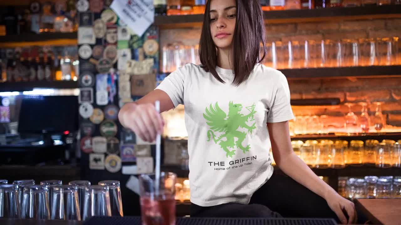 The Griffin Bar Tee, Inspired by New Girl Fan Art, Owned by Nick