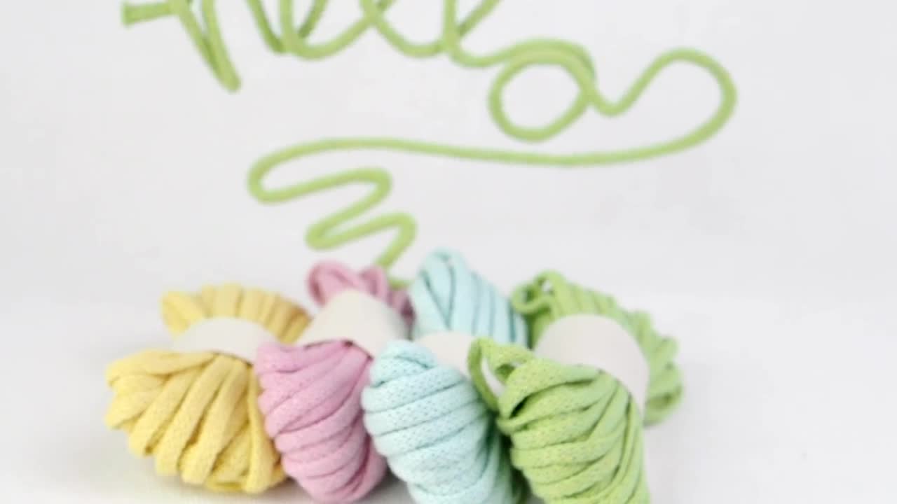 Cordón Tricotin de algodón tejido a mano en 29 colores Icord By The Meter  Cuerda tubular para DIY Wire Tejida Wall Word Crafts French Knitting -   España