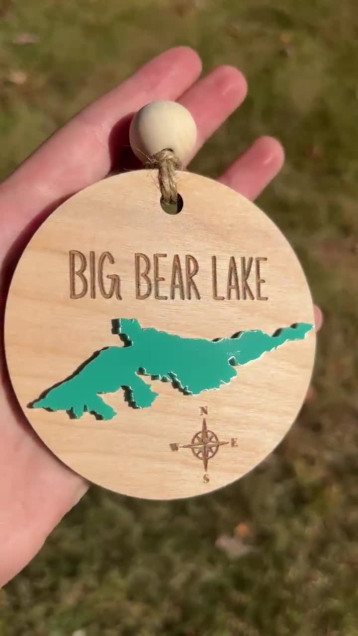 Big Bear Lake Raised Ornament