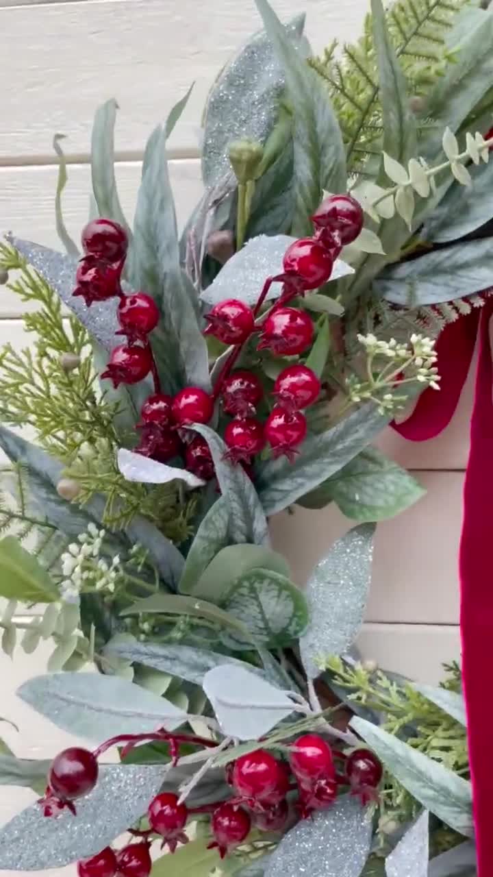 Berry Cedar 26 Foam Wreath The Holiday Aisle Color: Red