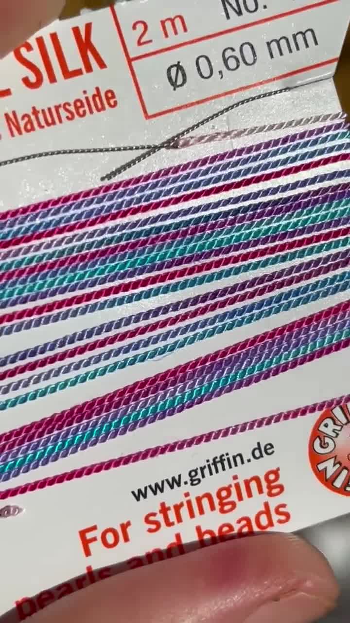 Griffin Silk Cord 2 Packets 4.5 Yards. Beading String Beading Wire