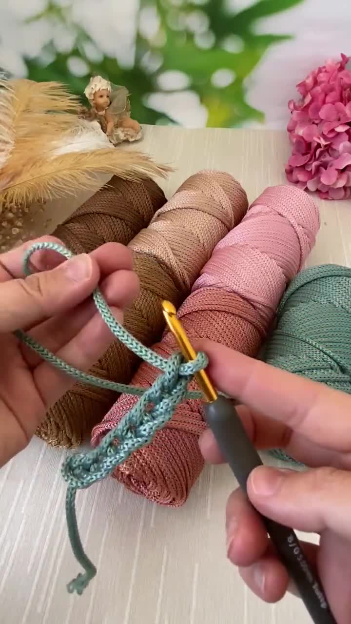 1pc Hollow Ice Silk Hook Thread Yarn Trapillo Para Tejer Crochet Diy Raffia  Yarn Lace Thread Alison Mae Laine Macrame Cord 1mm