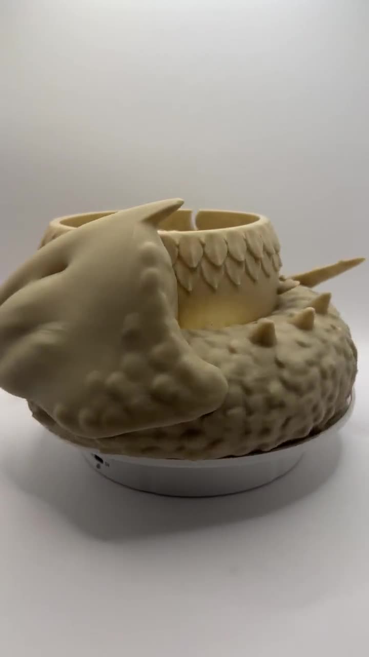 Dragon Yarn Bowl 3D Printed Yarn/crochet Accessories Hobby